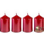 BONY adventní 40 x 60 mm 4 ks metalická červená – Zbozi.Blesk.cz
