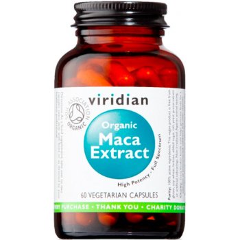 Viridian Organic Maca Extract 60 kapslí