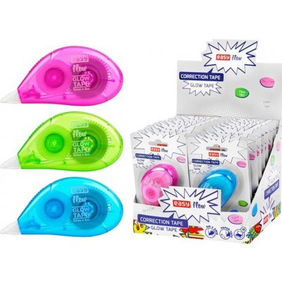 Glow Tape korekční strojek, 8 m, 18 ks v bal., růžový, zelený, modrý – Zboží Živě