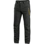 Canis CXS kalhoty AKRON softshell černé s HV žluto/oranžovými doplňky – Zboží Mobilmania