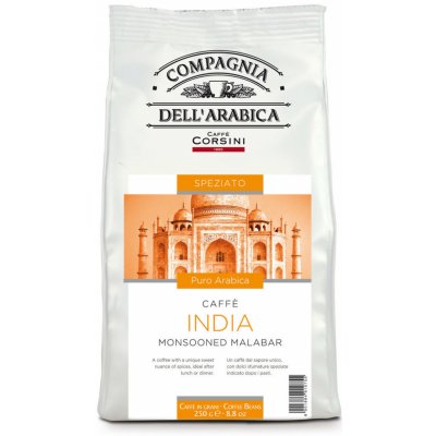 Corsini Caffé India Monsooned Malabar zrnková 250 g – Hledejceny.cz