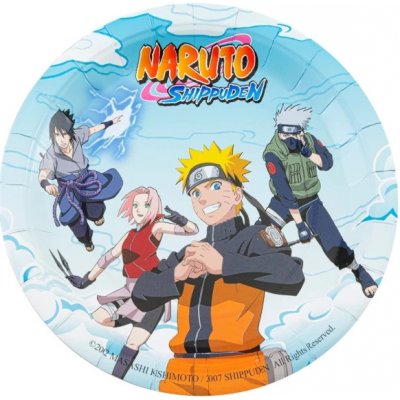 CHAKS Talíře papírové Naruto Shippuden 23 cm