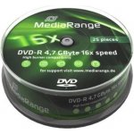 MediaRange DVD-R 4,7GB 16x, spindle, 10ks (MR452) – Hledejceny.cz