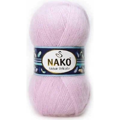 Nako Pletací příze Nako Mohair Delicate 5090 - fialová