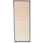 Rojaplast PANEL ZASTÍNĚNÍ WOOD, SKLÁPĚCÍ LAMELY, HORIZONTÁLNÍ 1,3 m pro bioklimatickou pergolu – Zboží Dáma