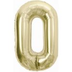 GoDan Balónek fóliový BEAUTY&CHARM 85 cm champagne "0" – Zboží Dáma