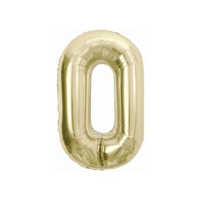 GoDan Balónek fóliový BEAUTY&CHARM 85 cm champagne "0" – Zboží Dáma