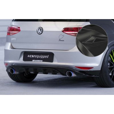 VW Golf 7 Basis/ GTI/ GTD/ GTE/ e-Golf spoiler na zadní nárazník Glossy Black | Zboží Auto