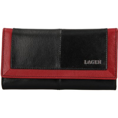 Lagen dámská peněženka kožená černo červená BLC/4228/219 black-red