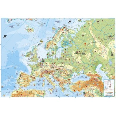 AKN Dětská nástěnná mapa Evropy lamin. v tubusu – Zboží Mobilmania