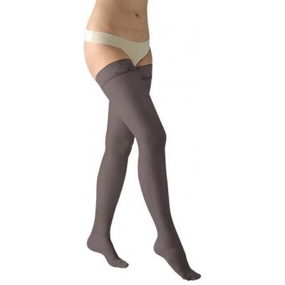 Avicenum Stehenní punčochy PHLEBO 140 s krajkou délka dlouhá se špicí anthracit – Zboží Dáma
