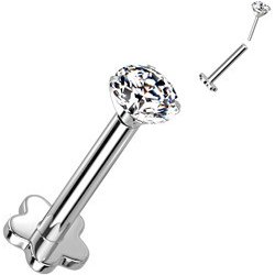 Šperky4U Push In piercing do brady ucha titan TIT1170-C