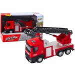 LEANToys Hasičské auto s výsuvným žebříkem červené – Zboží Dáma