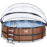 Exit Toys Frame s pískovou filtrací a kopulí 450 x 122cm Dřevo – Hledejceny.cz