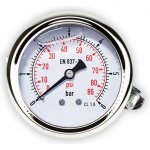 MALGORANI Manometr glycerinový d63mm 0-6 BAR 1/4" MM-63/6K – Sleviste.cz