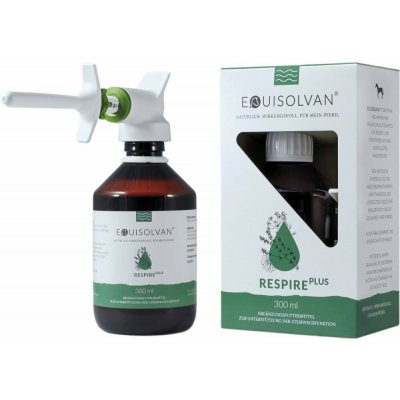 EQUISOLVAN Respire Plus podpora dýchání pro koně při kašli a dušnosti vysoce kvalitní a koncentované esenciální oleje a rostlinné extrakty 300 ml – Zboží Mobilmania