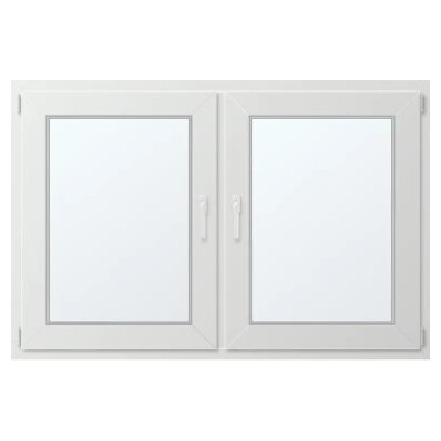 Soft Dvoukřídlé plastové okno 160x110 cm OS+OS se sloupkem – HobbyKompas.cz