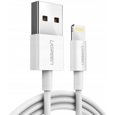 Ugreen USB - Lightning MFI cable 1m 2,4A white (20728) – Zboží Živě