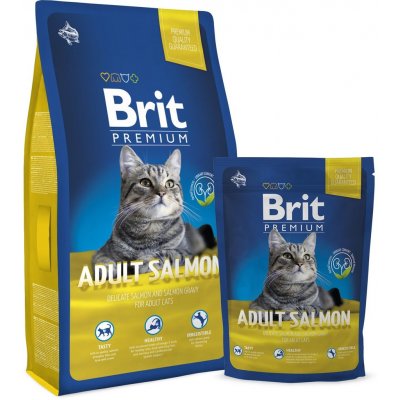 Brit cat adult Prem. Salmon 0,3 kg – Sleviste.cz