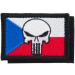 Nášivka: Vlajka Česká republika PUNISHER [55x38] [ssz] barevná – Sleviste.cz