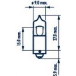 Narva 17833 H10W BA9s 12V 10W