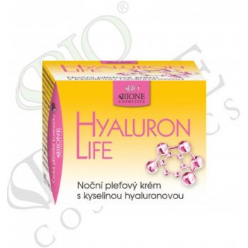 Bione Cosmetics Hyaluron Life s kyselinou hyaluronovou noční pleťový krém 51 ml
