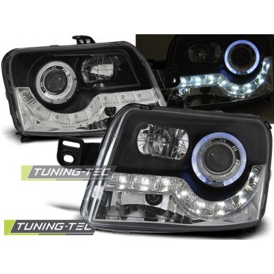 Tuning-Tec Přední čirá LED světla Fiat Panda II (2003 - 2012) - černé – Hledejceny.cz