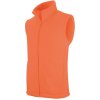 Pánská vesta Kariban microfleecová vesta Melodie fluorescenční oranžová