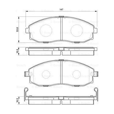 BOSCH Sada brzdových destiček, kotoučová brzda 0 986 424 670 – Zbozi.Blesk.cz