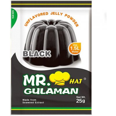 Mr. Hat Gulaman Želatina v prášku černá 25 g – Zboží Dáma