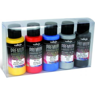 Vallejo Premium Color Metallics Color Set (5x60 ml) – Sleviste.cz