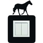 Merci-shop Samolepka kolem vypínače - Vzor kůň 13 x 21 cm – Zbozi.Blesk.cz