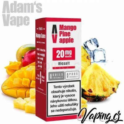 Adams Vape Salt Mango Pineapple 10 ml 20 mg – Zboží Mobilmania