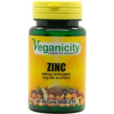Veganicity Zinek 10 mg 90 tablet – Hledejceny.cz