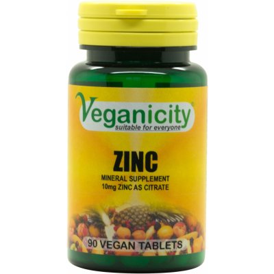 Veganicity Zinek 10 mg 90 tablet