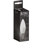 V-TAC LED žárovka E14, C37, 2,9W, 250lm, 180° Neutrální bílá – Zboží Mobilmania