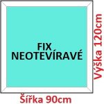 Soft Plastové okno 90x120 cm FIX neotevíravé – Hledejceny.cz