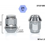 Kolová matice M14x1,5 kužel pohyblivá, klíč 21, DF03P-MW uzavřená, výška 35 mm | Zboží Auto