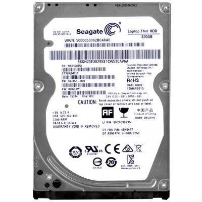 Seagate 320GB SATA III 2,5", ST320LM010