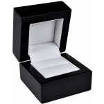 JK Box Černá dřevěná krabička na prsten BB-2/A25 – Zboží Mobilmania