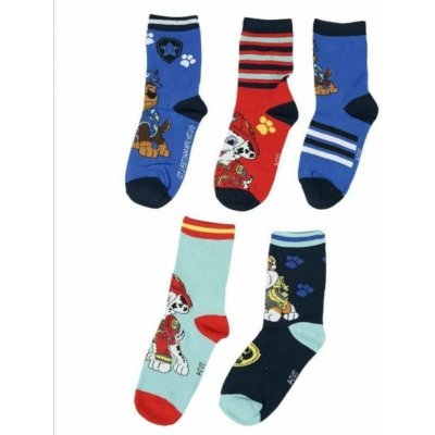 Nickelodeon Dětské ponožky 5 pack Barva: Tlapková patrola – Zboží Dáma