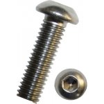 Šroub s půlkulatou hlavou ISO 7380-1 M5x10 mm, nerez A2, 1 ks – Sleviste.cz