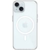 Pouzdro a kryt na mobilní telefon AppleKing transparentní s bílým MagSafe iPhone 15 - čiré