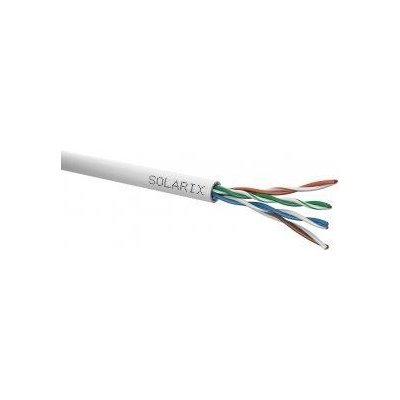 Solarix 27800302 CAT5E UTP PVC - Datový kabel, licna, šedý