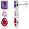 Náušnice Thomas Sabo náušnice Pink and violet zirconia H2278-013-7