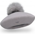 Krumlovanka dámský baret s bambulí W-0005/529 šedý – Hledejceny.cz