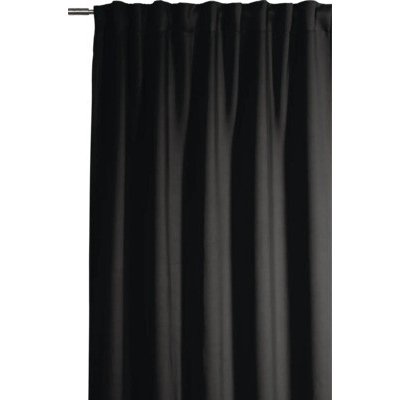Zatemňovací závěs s řasící páskou Dimout Uni černý 245 x 140 cm – Hledejceny.cz