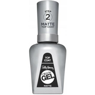 Sally Hansen Miracle gel Top Coat Matte matný vrchní lak 14.7 ml – Zbozi.Blesk.cz