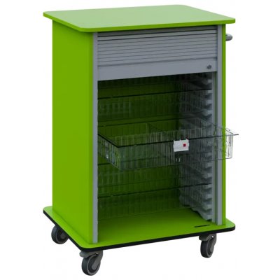 DEXTER 25 TRANSPARENT vozík boxový, roletový, 1180x780x620 mm, jarní zeleň – Hledejceny.cz