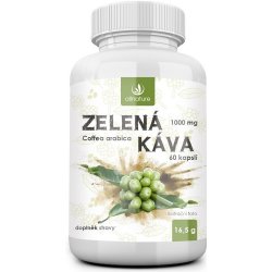 Allnature Zelená káva 1000 mg 60 kapslí